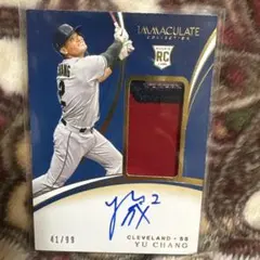 Yu Chang 41/99 RCカード 布パッチ