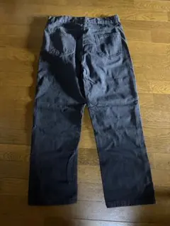 メンズ ブラック デニムパンツ ワイドシルエットのサムネイル