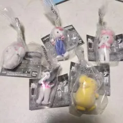 ガチャガチャ　サンリオ　ミニチュアチャーム～ライブキャラクター～ 全5種