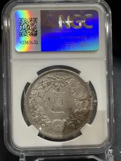 CAG CLEANED AU DETAIL 明治三十七年 新一円銀貨 新一圓銀貨 - メルカリ