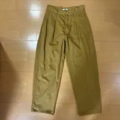UNIQLO ハイウエストチノワイドパンツ　デニム　タックパンツ　26