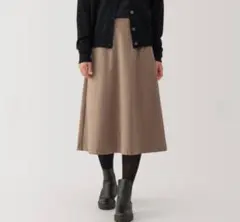 新品 無印良品 ストレッチ起毛フレアスカート