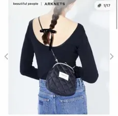 beautiful people キルティング がま口 ショルダーバッグのサムネイル