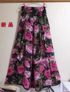 【新品未使用品】XS〜Sサイズファスナー付きロングAラインスカート