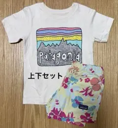 パタゴニア　Tシャツ　半袖　ベビー ショートパンツ 2T 上下セット