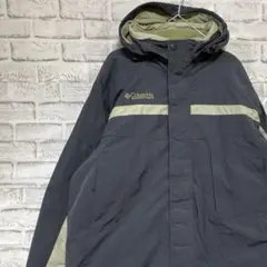 コロンビア　マウンテンパーカー中綿グレーL ロゴ刺繍アウトドア903
