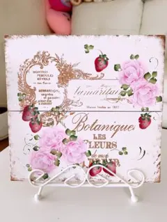 トールペイント作品　花台　フラワースタンド