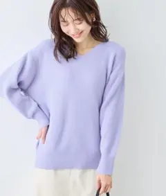 ロペピクニック　スフレニットシリーズ Vネックニットプルオーバー