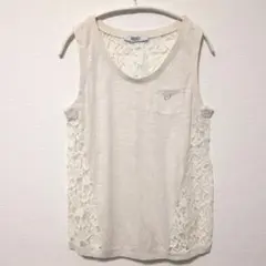 美品✨LIU・JO JEANS レース 異素材 切替 タンクトップ М相当