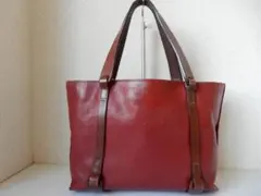 日本製☆本革☆LILY(リリー)☆B5対応☆トートバッグ　ダークレッド