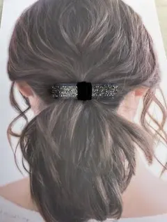 デニムラインストーンヘアゴム✴︎キラキラ