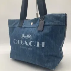 ✨極美品✨COACH ロゴホース アンド キャリッジ デニムトート F25902