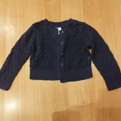 baby GAP ネイビー レース編みカーディガン 18-24ヶ月