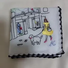 Kitamura キタムラ ハンカチ ガーゼハンカチ 刺繍 横浜のサムネイル