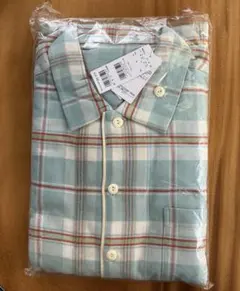 【新品未開封】キッドブルー メンズ ネル タータンチェック 長袖パジャマ M