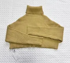 GRL タートルネッククロップド丈ニット