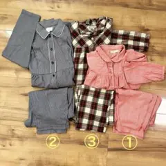 マタニティ パジャマ 3枚 セット 犬印 ベルメゾン 西松屋 出産 入院