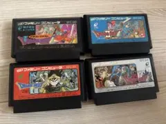 4本セット】ドラゴンクエストI・II・III・IV ファミコンソフト 全集