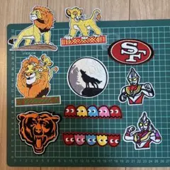 刺繍ワッペンライオンキング、ウルトラマン、サンフランシスコ・フォーティナイナーズ
