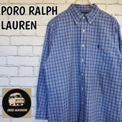 ポロラルフローレン刺繍ロゴ人気CLASSIC FITチェックシャツ