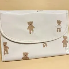 ジェラートピケ 母子手帳ケース くま テディベア ピンク