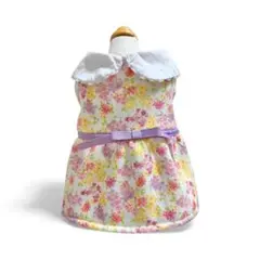 ローラアシュレイ　ラウンドカラーワンピース