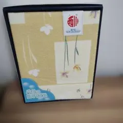 西川リビングタオルケット 花柄 イエロー140×200綿100%のサムネイル