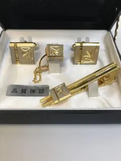 メンズ カフスボタン&ネクタイピン&タイタックピン3点セット　I.2210
