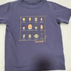 mont-bell イラスト Tシャツ ネイビー　どんぐり