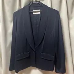 お値下げ中　ナチュラルビューティー　ジャケット　ネイビー　15号