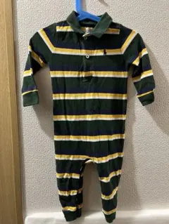 Ralph Lauren ストライプロンパース 80