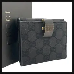 53 美品 GUCCI ジャッキー 二つ折り財布 GGキャンバス em1 - メルカリ