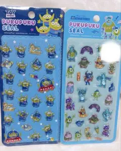 プクプクシール リトルグリーンメン モンスターズインク 2点セット