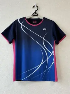 YONEX バドミントンウェア シャツ ネイビー ピンク