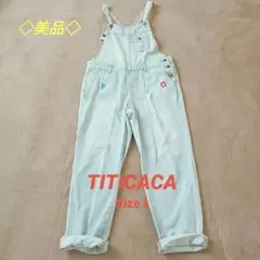 TITICACA チチカカ サロペット オーバーオール デニム 刺繍のサムネイル