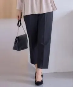 anySiS テーパードパンツ　黒