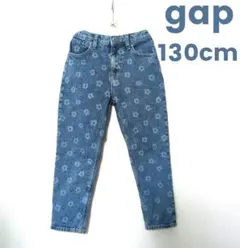 《新品 GAP》デニムパンツ 花柄パンツ スリムフィット マムジーンズ