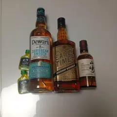 ウイスキー ミニボトル 3本セット 山崎 Early Times Dewar'sのサムネイル