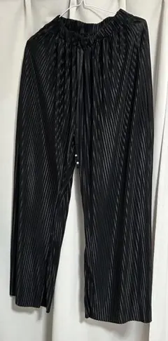 プリーツブラックパンツ Fサイズ