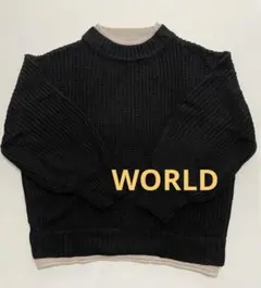 WORLD★ニットセーター ★ゆったりカジュアル