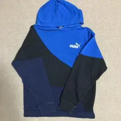 PUMA 青／黒／紺パーカー　160㎝