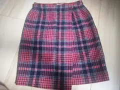 le.coeur blanc　クロコダイルスカート チェックスカート