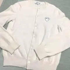 PLAY COMME des GARÇONS カーディガン　Lサイズ　アイボリー