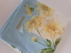 renoma ハンカチ　水色花柄