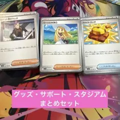 ポケモンカード　グッズ・サポート・スタジアムまとめセット