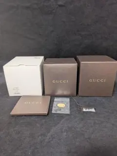 【美品】GUCCI　グッチ ブラック クロノグラフ腕時計　電池2026.3.21のサムネイル