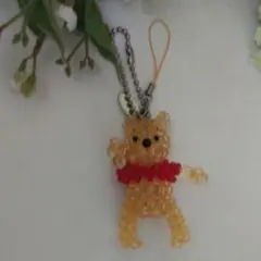 くまのプーさん　ビーズストラップ
