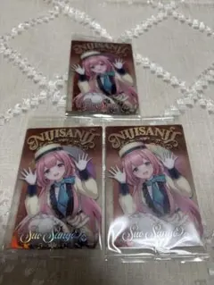 にじさんじウエハース　周央サンゴ　３枚