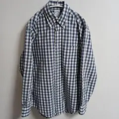 Brooks Brothers 346 チェック柄シャツ S 青 白