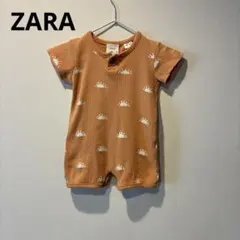 【68-70cm】ZARA ザラ リブ ロンパース カバーオール